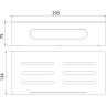 Полка для душа прямая LEMARK SHELF LINE 9776045 графит