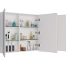 Шкаф зеркальный LEMARK UNIVERSAL 120х80 см 3-х дверный, цвет корпуса белый глянец LM120ZS-U
